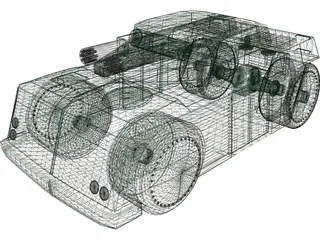 Wheeled APC 3D Model