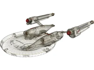 Star Trek Airplane 3D Model