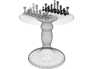 Chess Set 3D Model