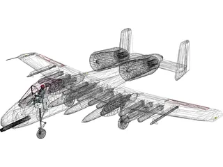 A-10 Warthog 3D Model