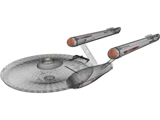 Star Trek Ship 3D Model