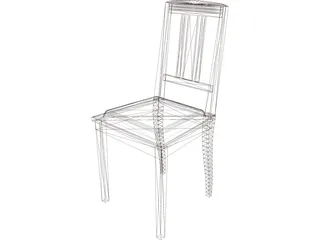 Chair Wood 3D Model