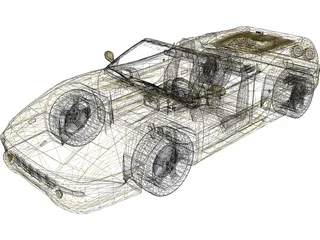 Ferrari F355 Spider 3D Model