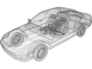 Peugeot 405 (1993) 3D Model