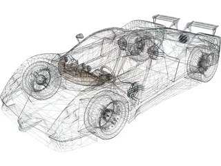 Pagani Zonda 3D Model