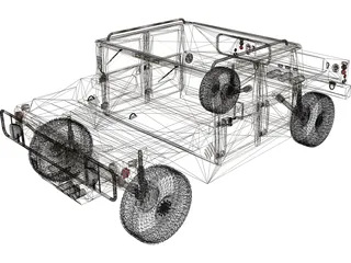 Hummer H1 3D Model