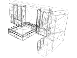 Wall Bed System 3D Model