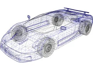 Bugatti EB110 3D Model