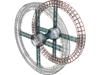 2001 Spacestation 3D Model