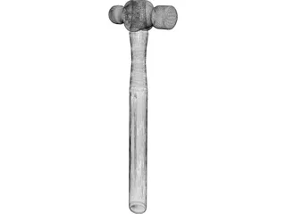 Ballpeen Hammer 3D Model