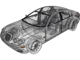 Jaguar S-Type (1998) 3D Model