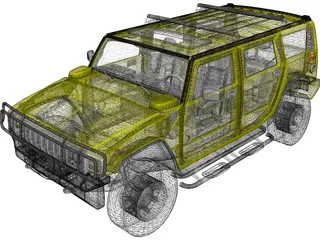 Hummer H2 (2003) 3D Model