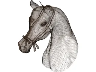 Horse Head Arabian 3D Model