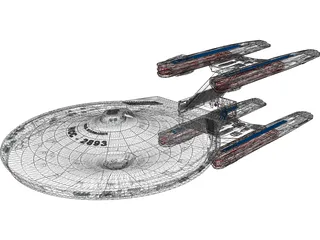 Star Trek Ship 3D Model