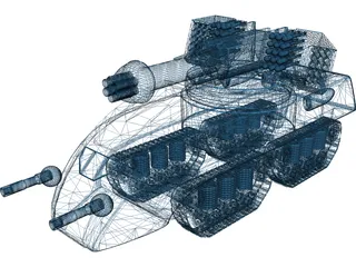 Glory Fire Support Tank 3D Model