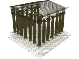 Greek Temple 3D Model