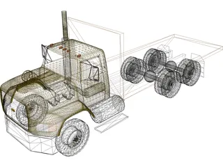 Ford Platform Truck 3D Model