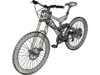 Bike Mountain Freeride/Downhill 3D Model