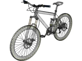 Bike Mountain Trail 3D Model