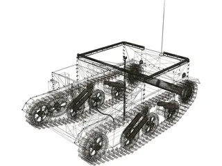 Universal (Bren Gun) Carrier 3D Model