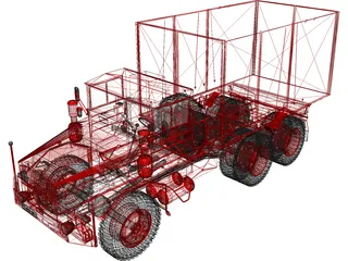 Farm Truck L912 3D Model