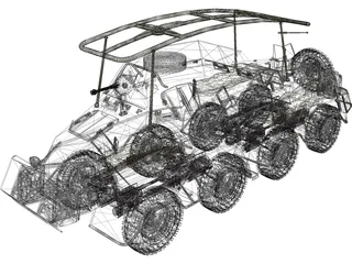 Sd.KfZ. 263 Funkwagen 3D Model