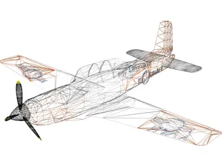 Beechcraft T-34C Turbo-Mentor 3D Model