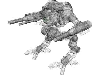 Uziel Battletech 3D Model