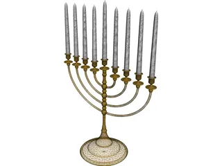 Menorah 3D Model