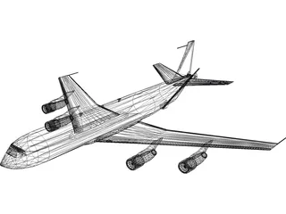 KC-135E Stratotanker 3D Model