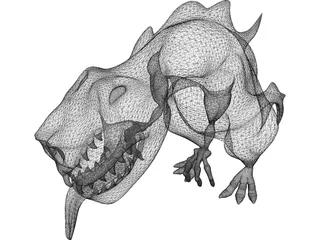 Dinosaur Cartoon 3D Model