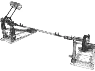 DW5000 Double Pedal 3D Model