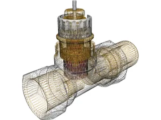 Danfoss Radiator Valve 3D Model