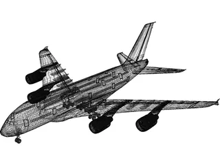 Airbus A380 3D Model