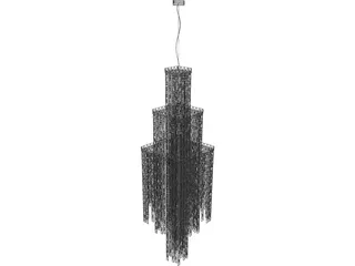 White Chandelier 3D Model