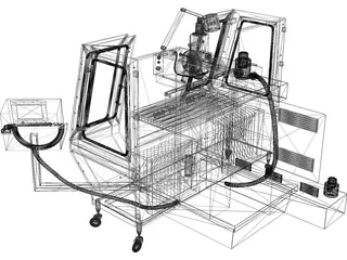 Milling Machine VHF-680 3D Model