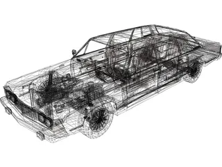 GAZ-14 Chaika (1977) 3D Model