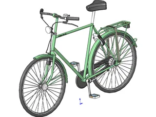 City Bicycle 3D Model