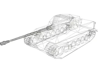 Tiger II German Tank 3D Model