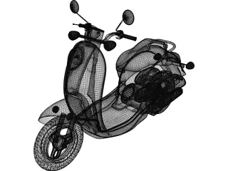 Vespa Scooter 3D Model