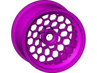 Honeycomb Rim 3D Model