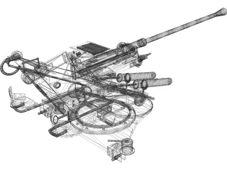 Flak 37 3D Model