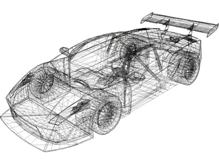 Lamborghini Gallardo GT3 Cup 3D Model