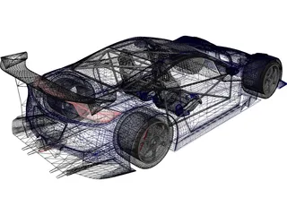 Honda HSV-010 GT 3D Model