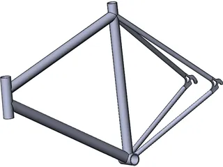 Race Bike Frame 3D Model