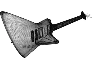 Gibson Explorer Guitar 3D Model