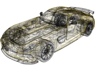 Mercedes-Benz SLS AMG Black Series (2014) 3D Model