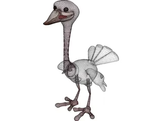 Ostrich 3D Model