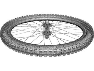 MTB 26 Inch Rear Wheel 3D Model