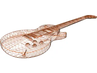 Les Paul Guitar 3D Model